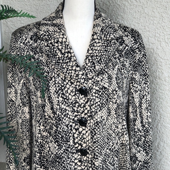 St. John Collection Jackets & Blazers - St John Collection Tan Python Printed Knit Coat